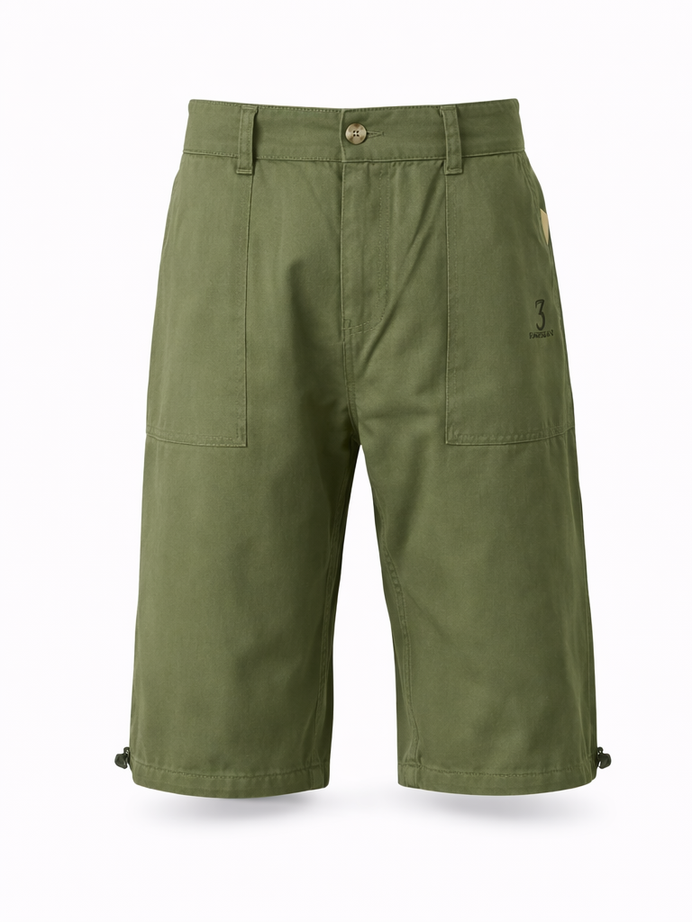 Adjustable Utility Cargo Shorts